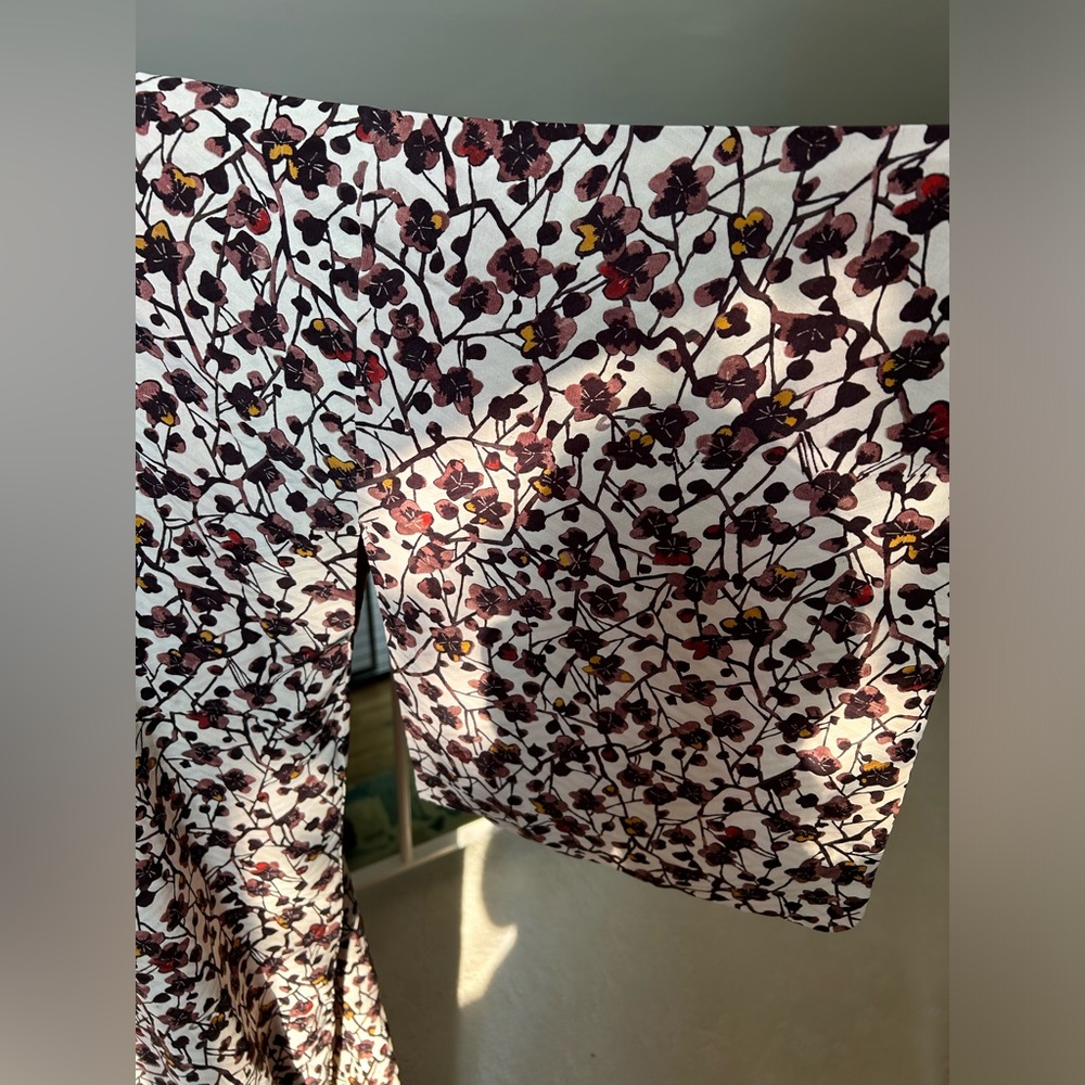 Beautiful Vintage Purple white floral Lightweight Kimono Summer Sakura Flower - Picture 2 of 9